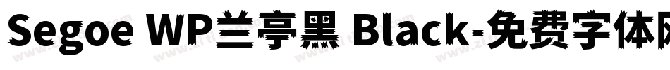 Segoe WP兰亭黑 Black字体转换